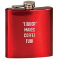 Flasks, 6 oz. Gloss Red